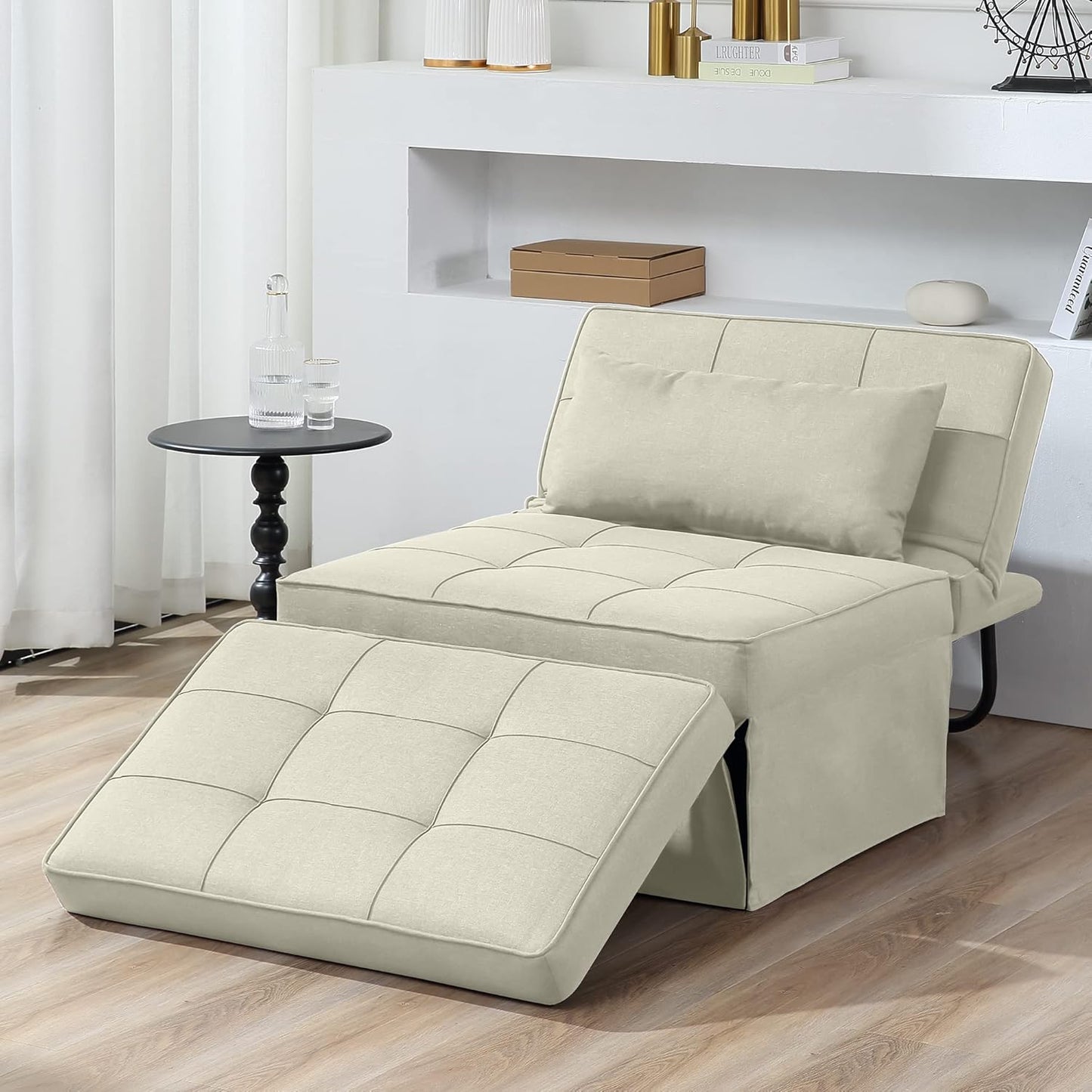 Sofa Bed, 4 in 1 Multi-Function Folding Ottoman for Living Room Apartment Office