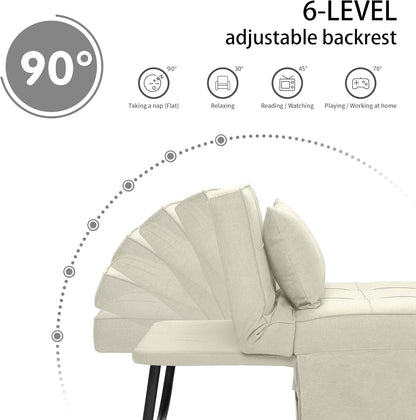 Sofa Bed, 4 in 1 Multi-Function Folding Ottoman for Living Room Apartment Office