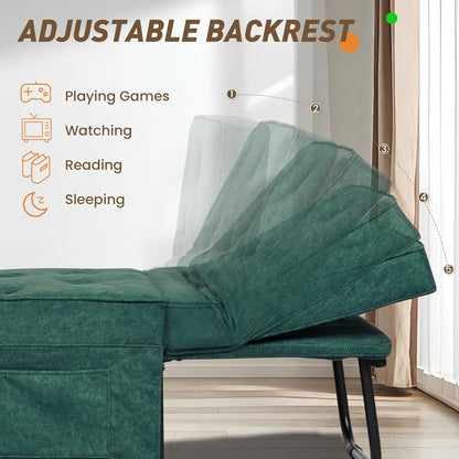 Sofa Bed, 4 in 1 Multi-Function Folding Ottoman for Living Room Apartment Office